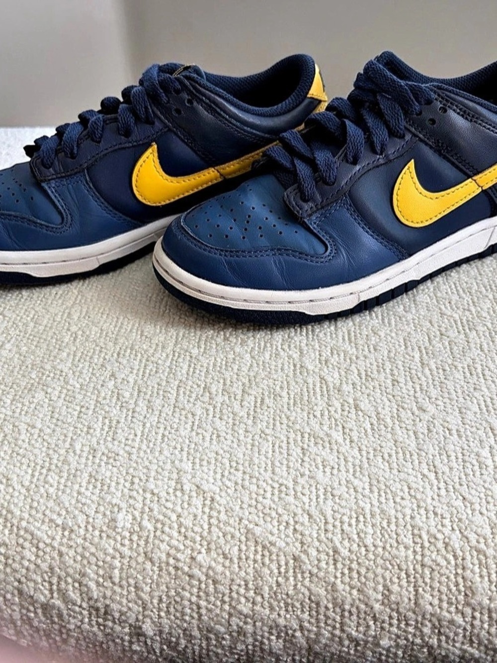 Nike Dunk Low Sneakers Blue & Yellow Boys US 3.5Y